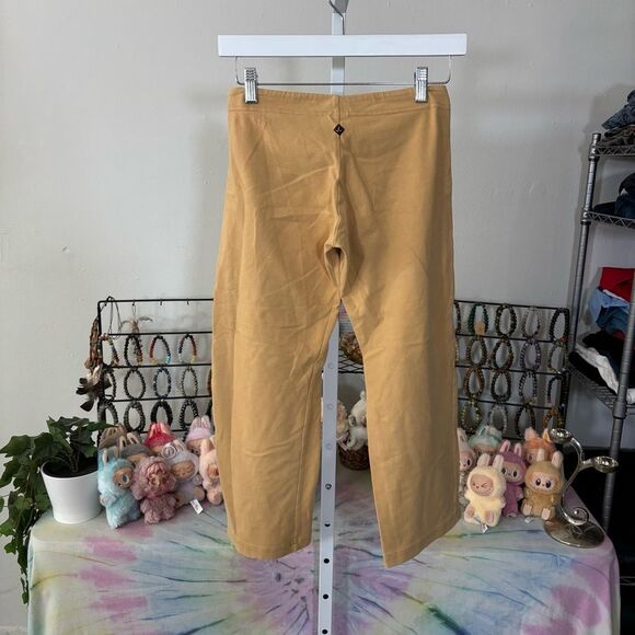 Prana Golden Tan Pants wide leg yoga crop womens small gorpcore hiking garden - Picture 7 of 7
